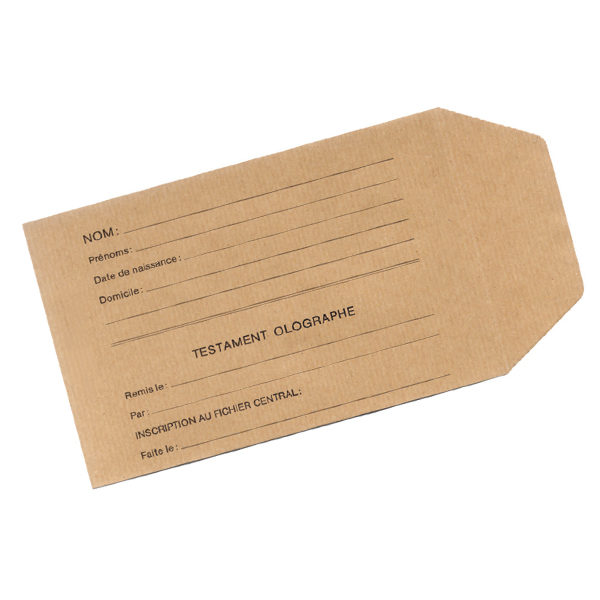Enveloppes testament