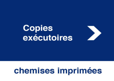 Copies exécutoires