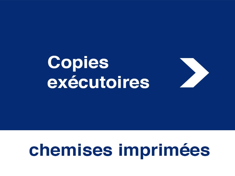 Copies exécutoires