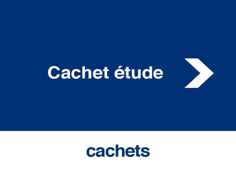 Cachet étude