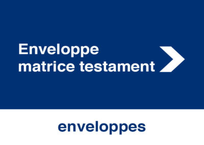 Enveloppe/matrice testament